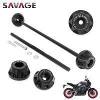 Rear Front Axle Fork Crash Slider For YAMAHA MT-09 SP MT09 Tracer 900/9/GT FZ-09 FJ-09 Motorcycle Wheel Hub Protector Pads Furniture Protectors Replac