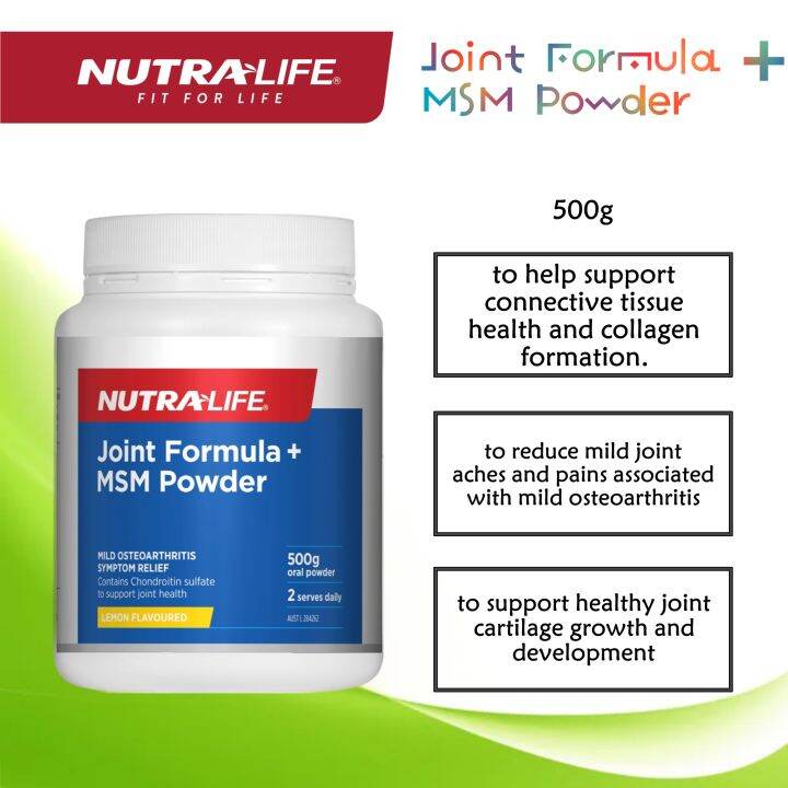 Nutra Life Joint Formula +MSM Lemon Powder 500g /1000g | Lazada