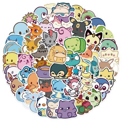 10/30/50Pcs Anime Cartoon Q Version Cute Pokemon Pokémon Stickers Decal DIY Skateboard Laptop Luggage Guitar Waterproof Sticker Stickers Labels