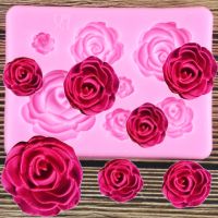 Rose Flower Silicone Molds Candy Polymer Clay Mold Chocolate Party Baking Wedding Cupcake Topper Fondant Cake Decorating Tools