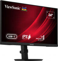 ViewSonic VG2409-MHU Business and Ergonomic Monitors 24” IPS Full HD USB-C Monitor 75hz with Dual Speakers