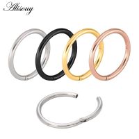 1PC G23 Stainless Hinged Segment Nose Ring 16g&amp;14g Nipple Clicker Ear Cartilage Tragus Helix Lip Piercing Unisex Fashion Jewelry Body jewellery