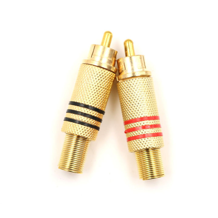 lowest-price-mh-10pcs-rca-connector-male-jack-plug-audio-vedio-เชื่อมทองแดงดำ