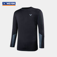 Victor Sport Jersey ชุดกีฬาแบดมินตันเสื้อผ้า2023ยิมแขนยาวสำหรับผู้ชายผู้หญิงแจ็คเก็ต T-20035