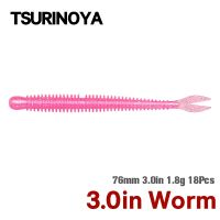 【hot】❃▧☁ Soft Bait Fishing FLAME 3.0in 1.8g 18pcs Silicone Worm Bass Pike Game Rig Tackle Swimbait