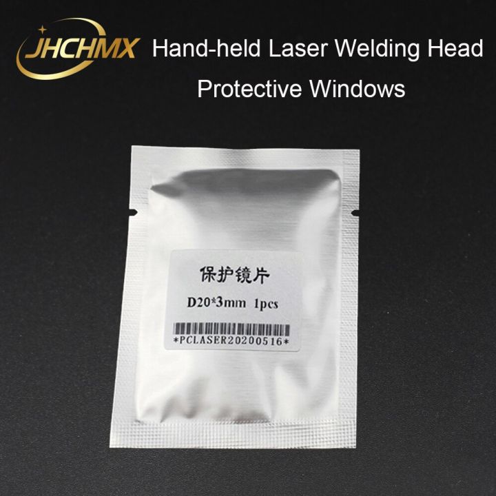 jhchmx-laser-welding-head-protective-windows-19-9-2-20-2-3-4mm-1064nm-0-2kw-for-hand-held-laser-welding-machine-parts