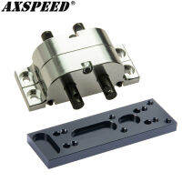 AXSPEED Metal Center Transfer Case เกียร์เกียร์พร้อม Fixed Mount สำหรับ110 Axial SCX10 D90 RC 4WD 114รถบรรทุกอะไหล่