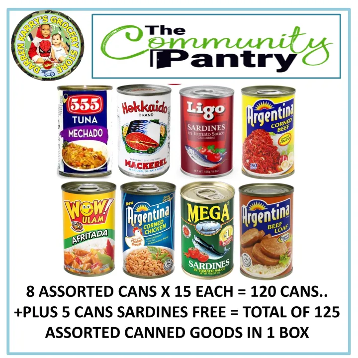 Assorted Canned Food Cans Instant Food Ready To Eat From Darren Karry's  Grocery Lazada PH