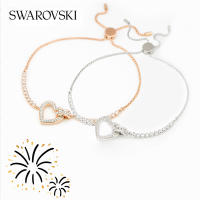 สร้อยข้อมือSwarovski  LOVELY สร้อยข้อมือคู่ แท้100%สร้อยข้อมือหัวใจสวารอฟสกี้ หญิงสร้อยข้อมืคริสตัล ของขวัญวันวาเลนไทน์ ของขวัญให้คนพิเศษ