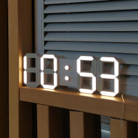 Nordic LED Digital Alarm Clock Wall Clocks Hanging Watch Snooze Table Clock Calendar Electronic Smart Digital Clocks