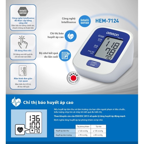 Máy đo huyết áp omron nhật bản chính hãng - ảnh sản phẩm 10