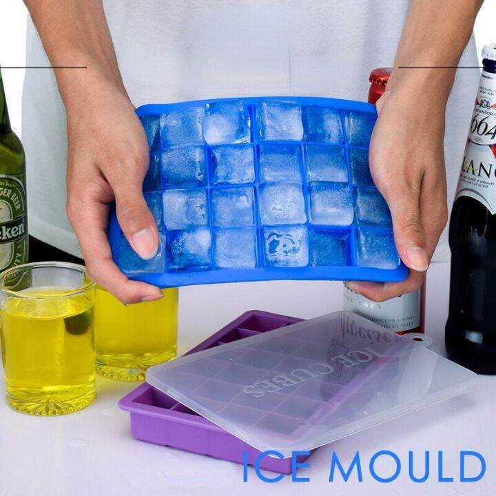 food-grade-24-hole-silicone-ice-tray-with-lid-square-ice-making-box-supplementary-food-puree-cheese-jelly-mold-ice-cube-mold-ice-maker-ice-cream-mould