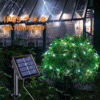 Guirxiété solaire LED étanche pour jardin, lampe dextérieur, décoration de cour, nickel é, 102m, 52m, 32m, 12m, 7m, 1-2 pièces