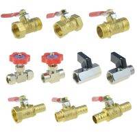 Brass Shutoff Ball Valve 6mm 8mm 10mm 12mm Barb Water Air Pneumatic Needle Valve Connector 1/4 3/8 1/2 Male Pipe Fitting Adapter