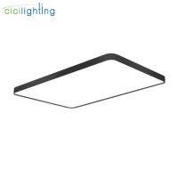 LED Ceiling Light Modern Square Lamp Living Room Lighting Fixture Bedroom Kitchen Ultra Thin Rectangle led Ceiling Lamp Black Bulbs  LEDs  HIDs