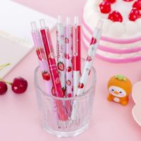 【LZ】☌☾♝  Lytwtws Sweet Strawberry Gel Pen Imprensa Criativa Presente de Escritório Bonito Material Escolar Papelaria Kawaii Canetas Engraçadas 1 Pc