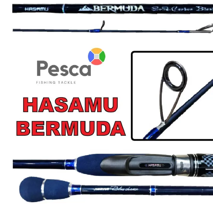 PESCA NEW!! HASAMU Bermuda Fishing Rod 6' Feet Solid Carbon Blank Rod