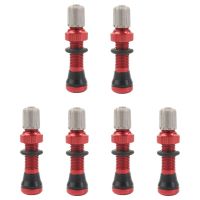 3 Pair 40mm Tubeless Air Valve for Road Bike &amp; Tubeless Valve Stem Universal Schrader 10mm Base