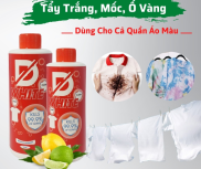 Tẩy trắng quần áo D-WHITE 500ml-Nước Tẩy Trắng quần áo thế hệ mới D.WHITE