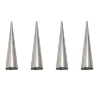 48Pcs Size Baking Cones Stainless Steel Roll Horn Forms Conical Danish Pastry Cones Moulds