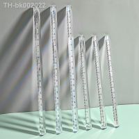 ✲❐ 3D Transparent Triangular Ruler Clear Straight Ruler Simple Scale Ruler 15cm 20cm Student Stationary School Office Supplies