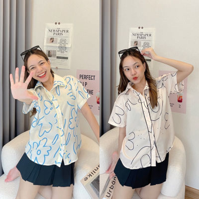 Floral shirt เสื้อเชิ้ตแขนสั้น