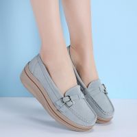 Fashion Casual Suede Breathable Womens Shoes R Thick-soled Non-slip Loafers