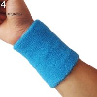 【DGLG】1x Sports Wrist Sweatband Tennis Squash Badminton GYM Basketball Wristband Gift