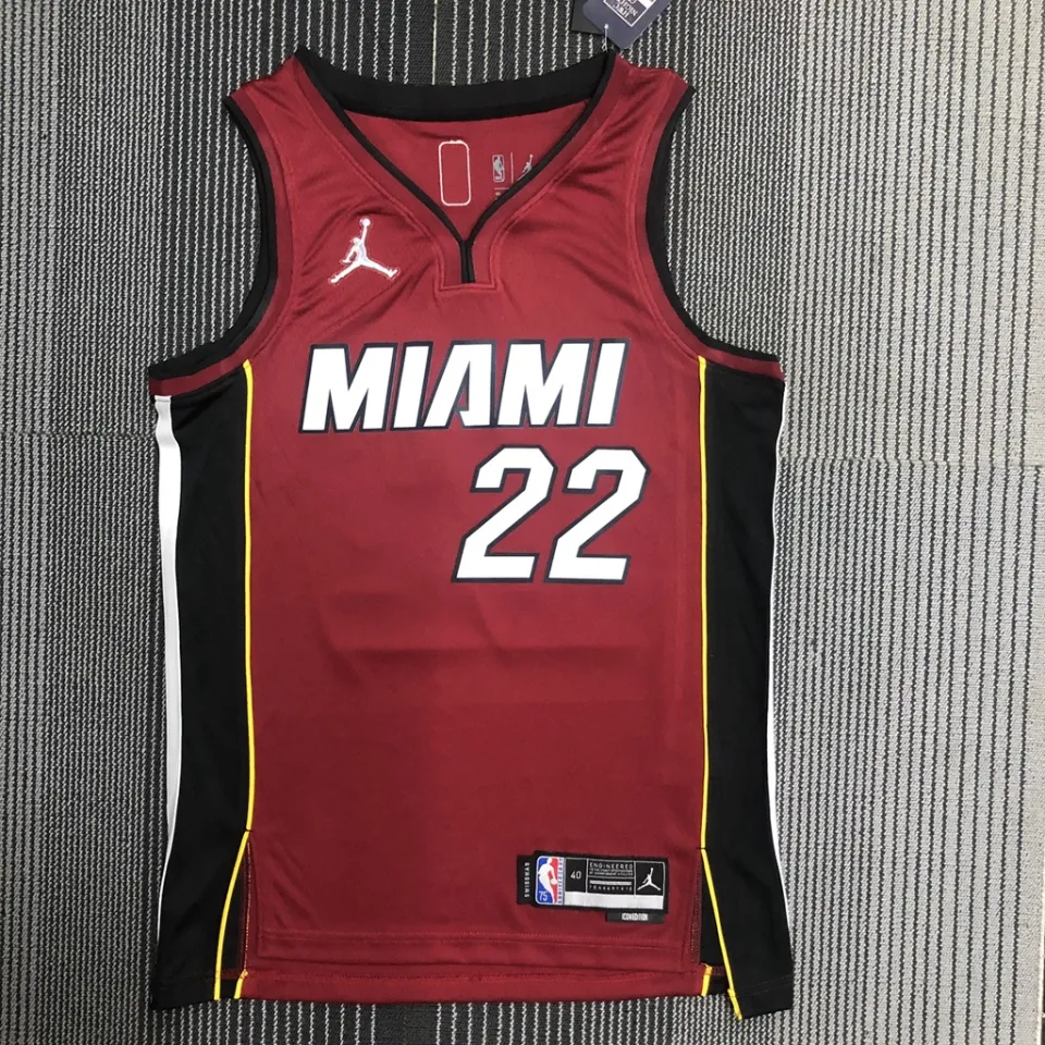 Miami Heat Swingman Jersey. 22 - Blue+Pink- Jimmy Butler - Men S-2XL For  Aldult