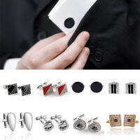 Wyoutong 1 คู่ PARTY Decor Cuff ปุ่มเสื้อ Cufflinks เครื่องประดับโลหะผสมงานแต่งงานธุรกิจผู้ชาย Fashion