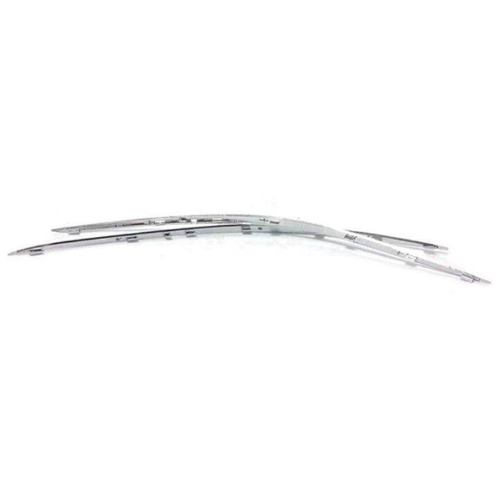 2 Pair Front Bumper Chrome Strip Trim Molding For Mercedes W211 E320