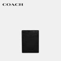 COACH ที่หนีบธนบัตรผู้ชายรุ่น Money Clip Card Case สีดำ C6702 BLK