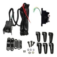 12V Winch Solenoid Relay Contactor Winch Rocker Thumb Switch Set Handle Bar Control Switch Easy Installation for ATV UTV