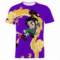 Wreck-It Ralph T เสื้อผู้ชายผู้หญิงการ์ตูนอะนิเมะ Tee Casual แขนสั้น