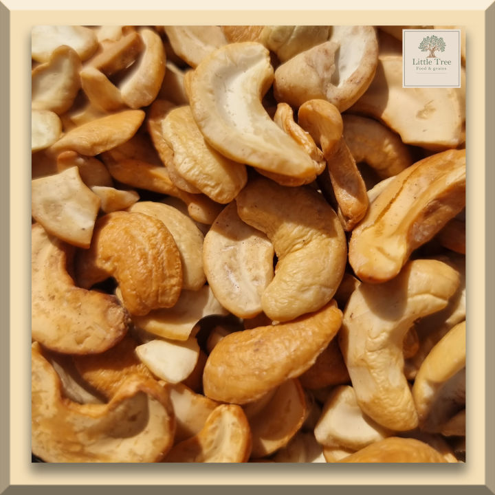 อบ-พร้อมทาน-500กรัม-เม็ดมะม่วงหิมพานต์-เม็ดมะม่วงซีก-เม็ดมะม่วงอบ-roasted-half-cashew-nuts-คีโตทานได้