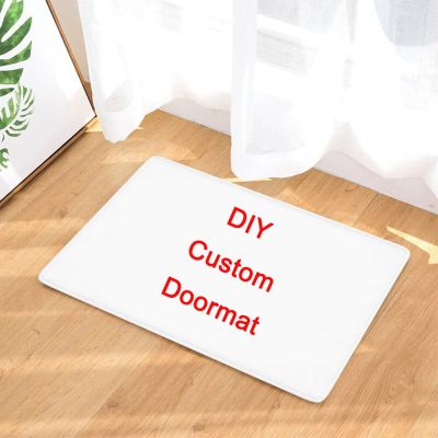 CLOOCL Custom Doormat DIY Anime Character Animals Custom Carpet Soft Flannel Non-Slip for Bathroom and Living Room Kitchen Mat