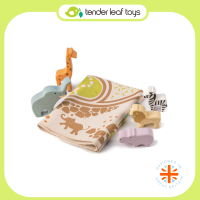 Tender Leaf Toys ของเล่นไม้ ของเล่นเสริมพัฒนาการ ชุดพรมซาฟารี Safari Playmat