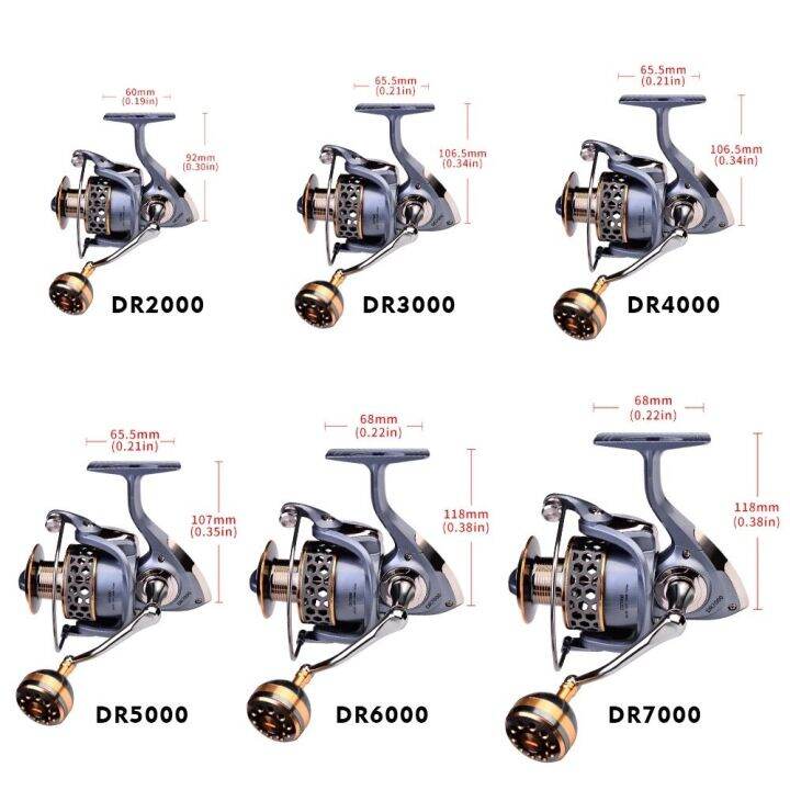 1-2-วัน-ส่งไวมากแม่-proberos-รอก-สปินนิ่งรุ่น-dr-มีให้เลือกเบอร์-2000-7000-สีบรอนซ์เทาอมฟ้า-สวยงามมาก-fishing-reels-super-thailand