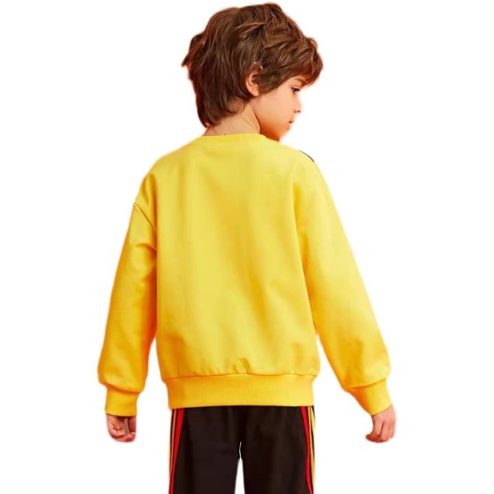 เสื้อผ้าเด็กผู้ชายเสื้อสเวตเตอร์เด็กผู้ชาย-สไตล์ตะวันตกเสื้อแนวสตรีทเสื้อท่อนล่างสุดอินเทรนด์