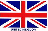 สติกเกอร์ธงชาติประเทศอังกฤษ Union Jack สติกเกอร์แต่งรถ ติดรถยนต์ รถมอเตอร์ไซค์ หมวกกันน็อค รถแข่ง Honda Yamaha ,Union Jack Sponsor Racing Stickers Size: 26.5 x 17.5cm A188