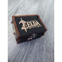 Music Box Zelda Breath of the Wild Black Wooden music box