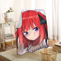 New Anime Girl Nino Nakano Blankets Printing Soft Blanket Throw On HomeSofaBedding Portable Adult Travel Cover Blanket 0406