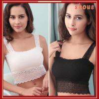 SHOUS เซ็กซี่ Camis บัสเทียร์ ผู้หญิง เสื้อกล้าม ลูกไม้ สายยางยืด Bandeau Bra Crop