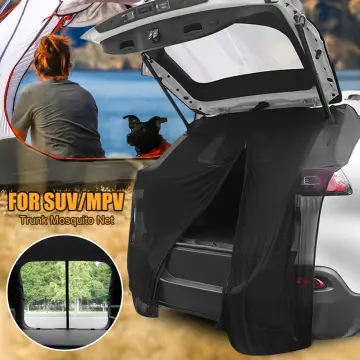 Car Tailgate Mosquito Net,sunshade Screen Magnetic Mount Anti-flying Net  For Camping Self-drive