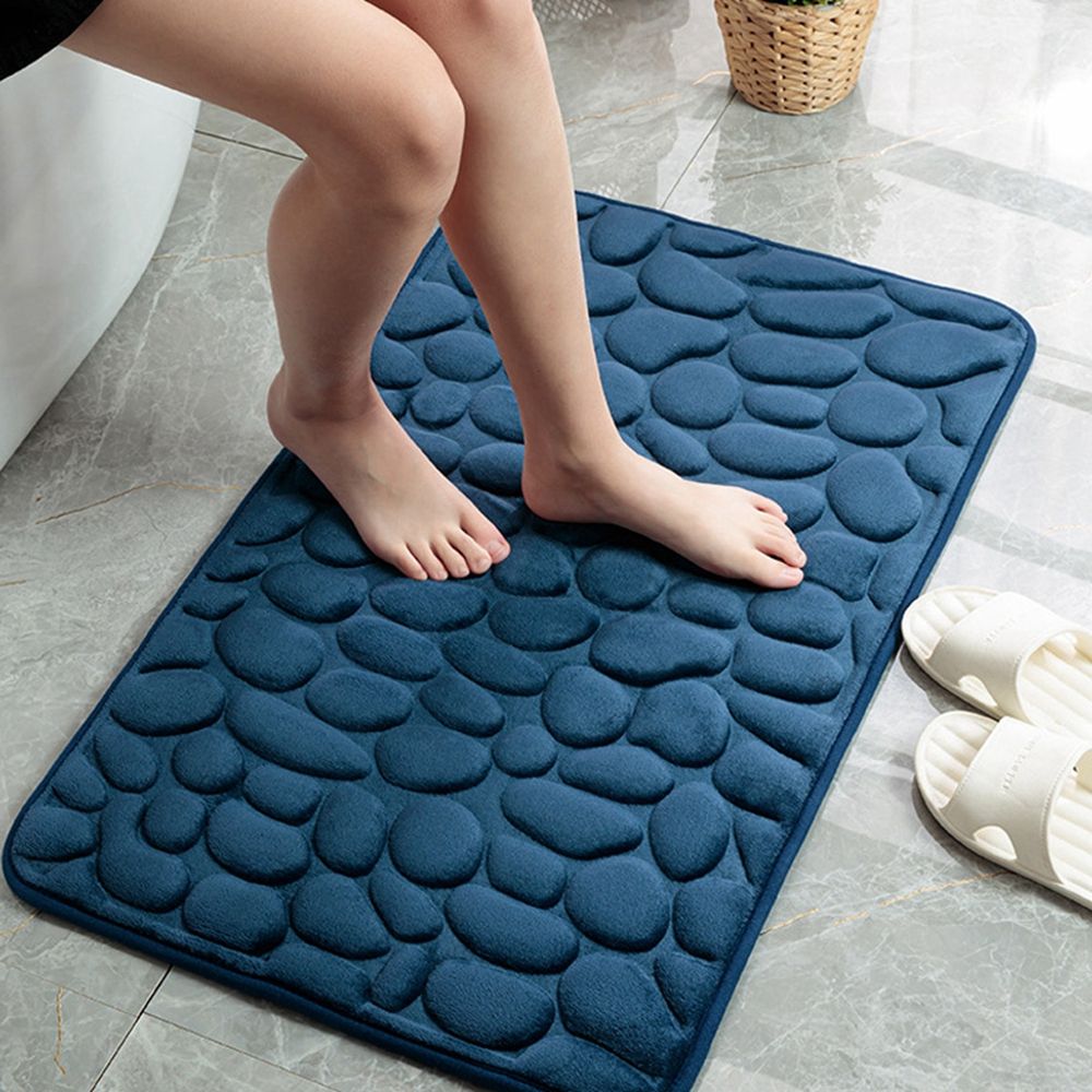 Bathroom floor mat XUNJIE Durable Pebble Kitchen for Bathroom Home Decor Polymer Bath Mat Bathroom Supplies Floor Mat Carpet