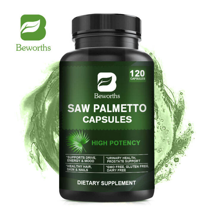 BEWORTHS Saw Palmetto Prostate Supplements for Men To Extenze Youth & Reduce Prostate