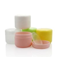 10PCS รีฟิลขวดพลาสติกแต่งหน้า Jar Pot Travel Face ครีม/โลชั่น/คอนเทนเนอร์เครื่องสำอาง 5 สี-final1