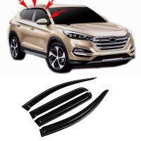 สำหรับ Hyundai Tucson 2015 2016 2017 2018 2019 2020ด้านข้างแผ่นกันแดดที่กันฝนได้กันสาดที่บังแดดประดับฝาปิดแบบติด