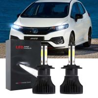 New หลอดไฟหน้า LED 6000K สีขาว สําหรับ Honda Jazz (GK) รุ่น 3rd Gen 2014-2019 2 ชิ้น