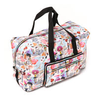 Foldable Trolley Travel Bags Organizer Women Zipper Clothes Packing Cubes Luggage Duffle Handbag Accessories Supplies Products